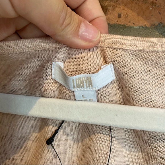 Lunya Linen Knit Tank Special Edition Color Dusty Rose NWT - Picture 10 of 11